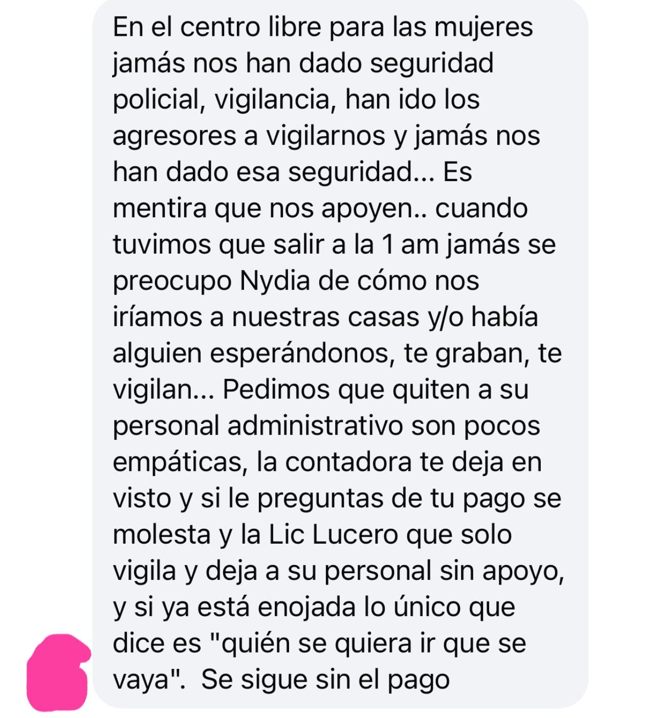 Nydia Cano niega despidos