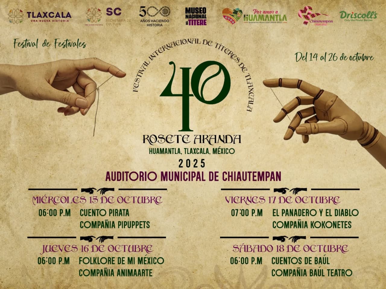 EL FESTIVAL INTERNACIONAL DE TÍTERES DE TLAXCALA LLEGA A CHIAUTEMPAN 1 270498df ff4f 47e0 bdc3 e4a412c87b89