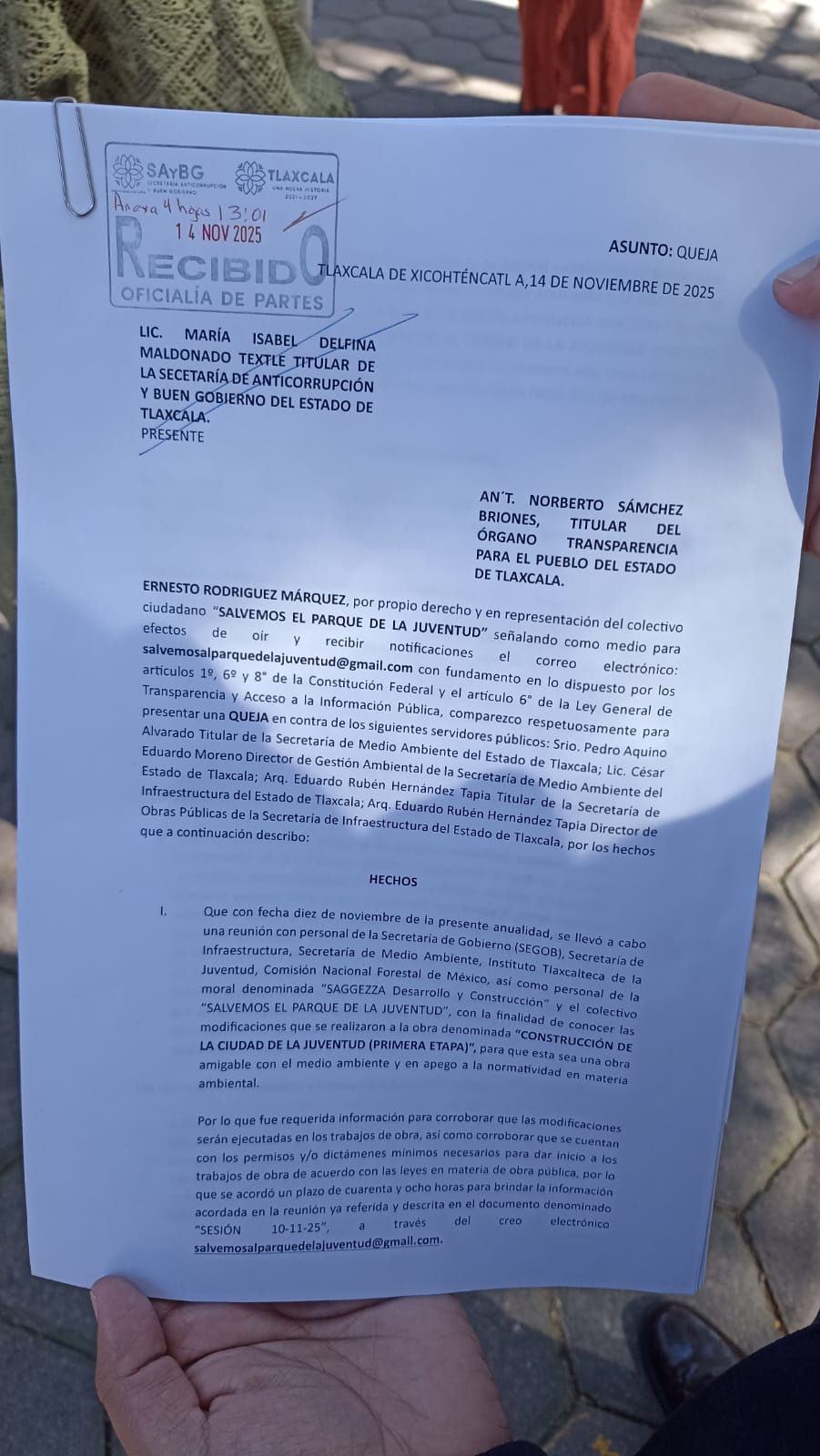 proyecto del Parque de la Juventud