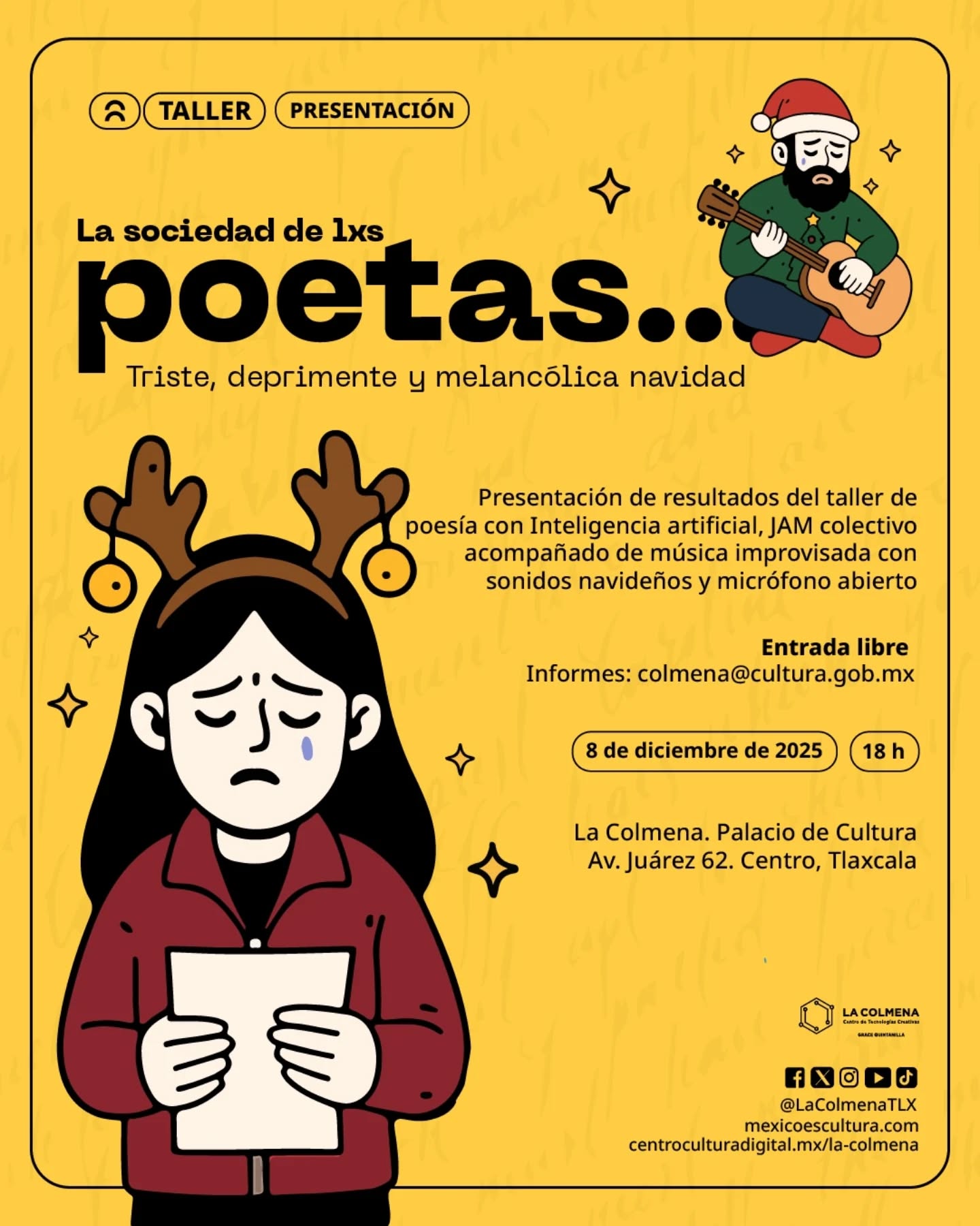 La Colmena presentará el taller "la sociedad de lxs poetas..."