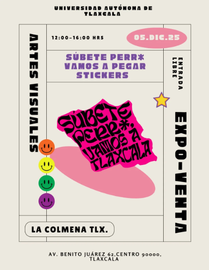 Artes Visuales y La Colmena presentan "Súbete perrx, vamos a pegar stickers" 1 Artes Visuales y La Colmena presentan "Súbete perrx, vamos a pegar stickers"