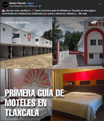 Al difundir "Guía de Moteles", medios locales normalizan explotación sexual en Tlaxcala