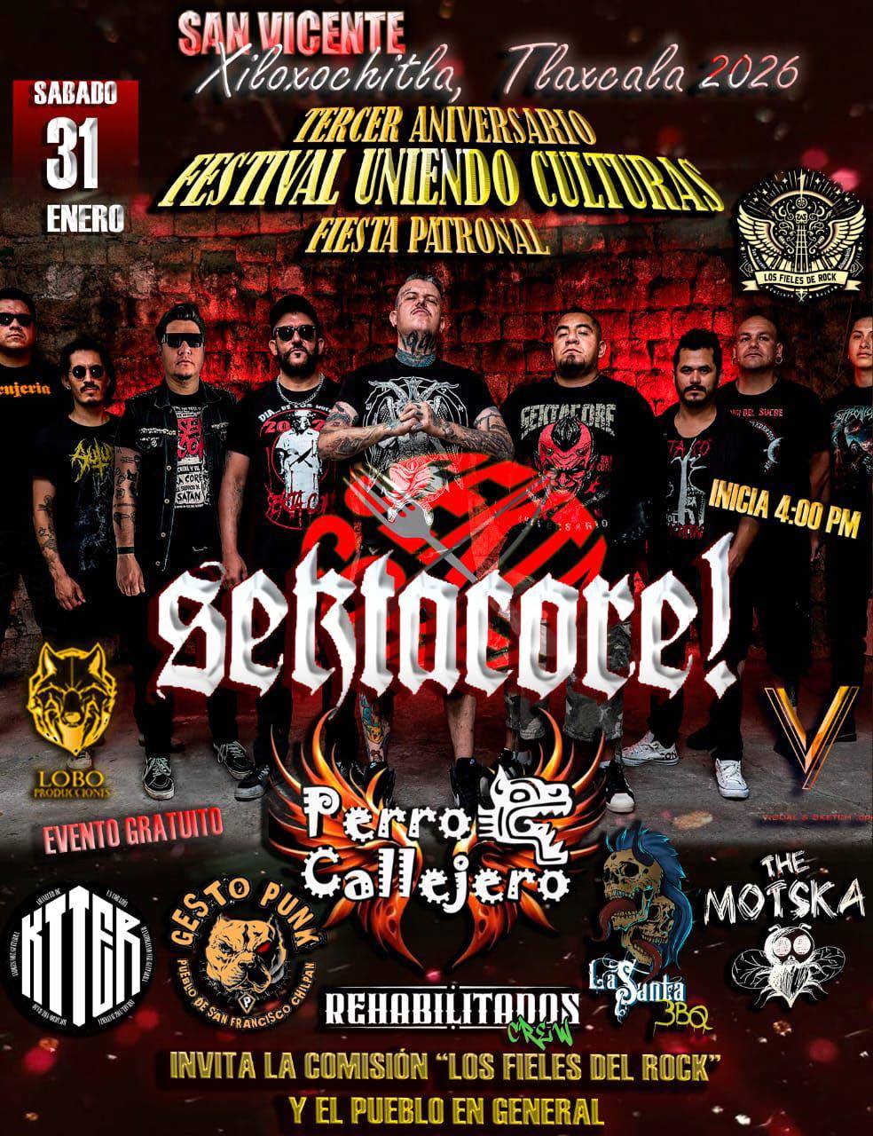 Festival Uniendo Culturas presenta una noche de ska y rock en Xiloxochitla, Nativitas