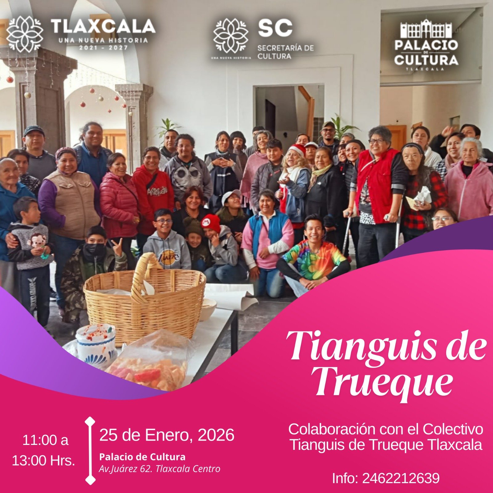 Trueque, tianguis y economía solidaria en Palacio de Cultura de Tlaxcala