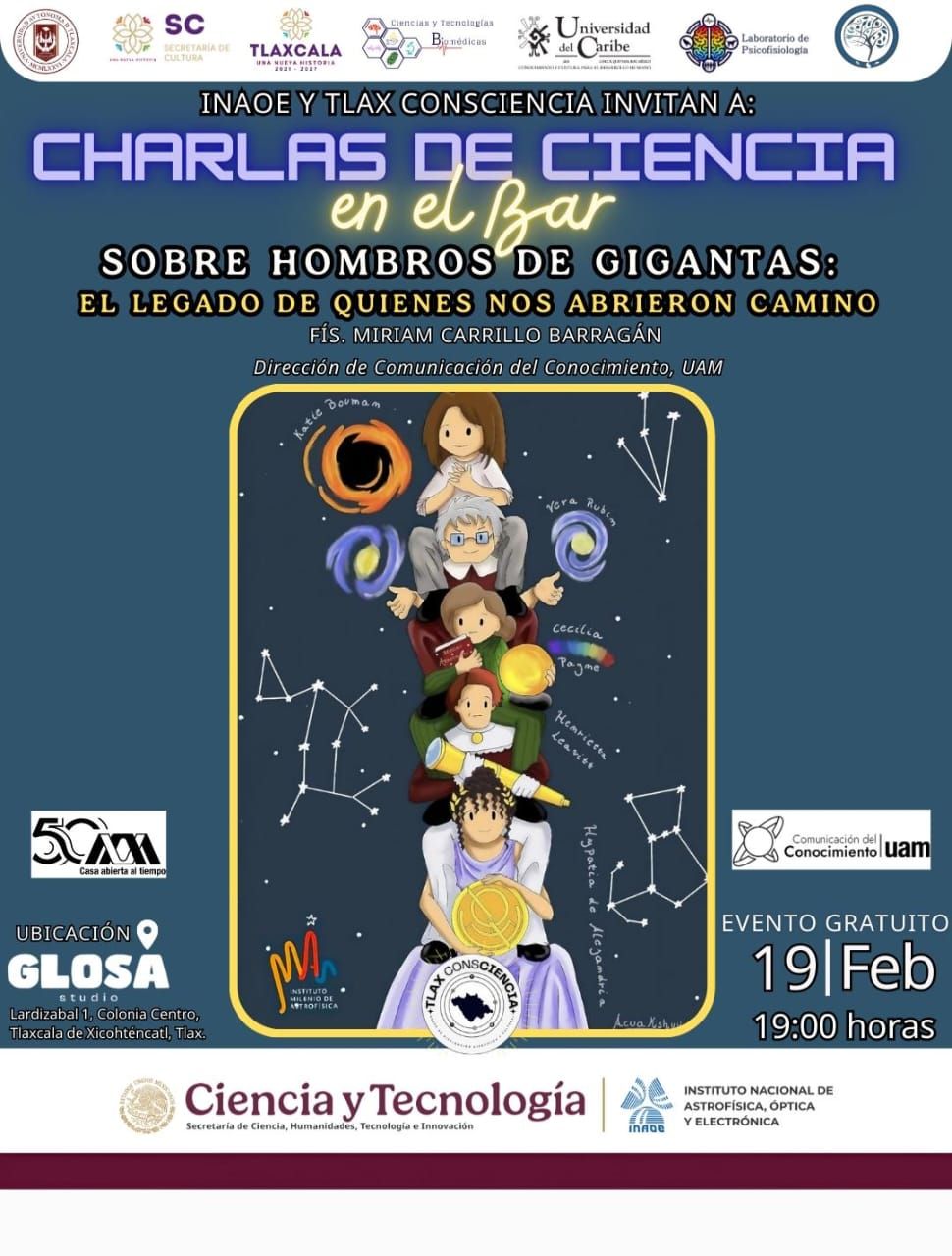 Sobre Hombros de Gigantas: Un brindis por la historia científica