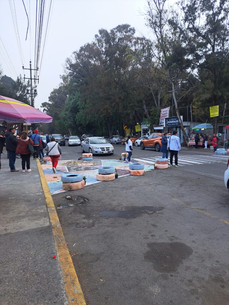 Con urbanismo táctico Calle para Todxs festeja primera intervención de espacio en Tlaxcala