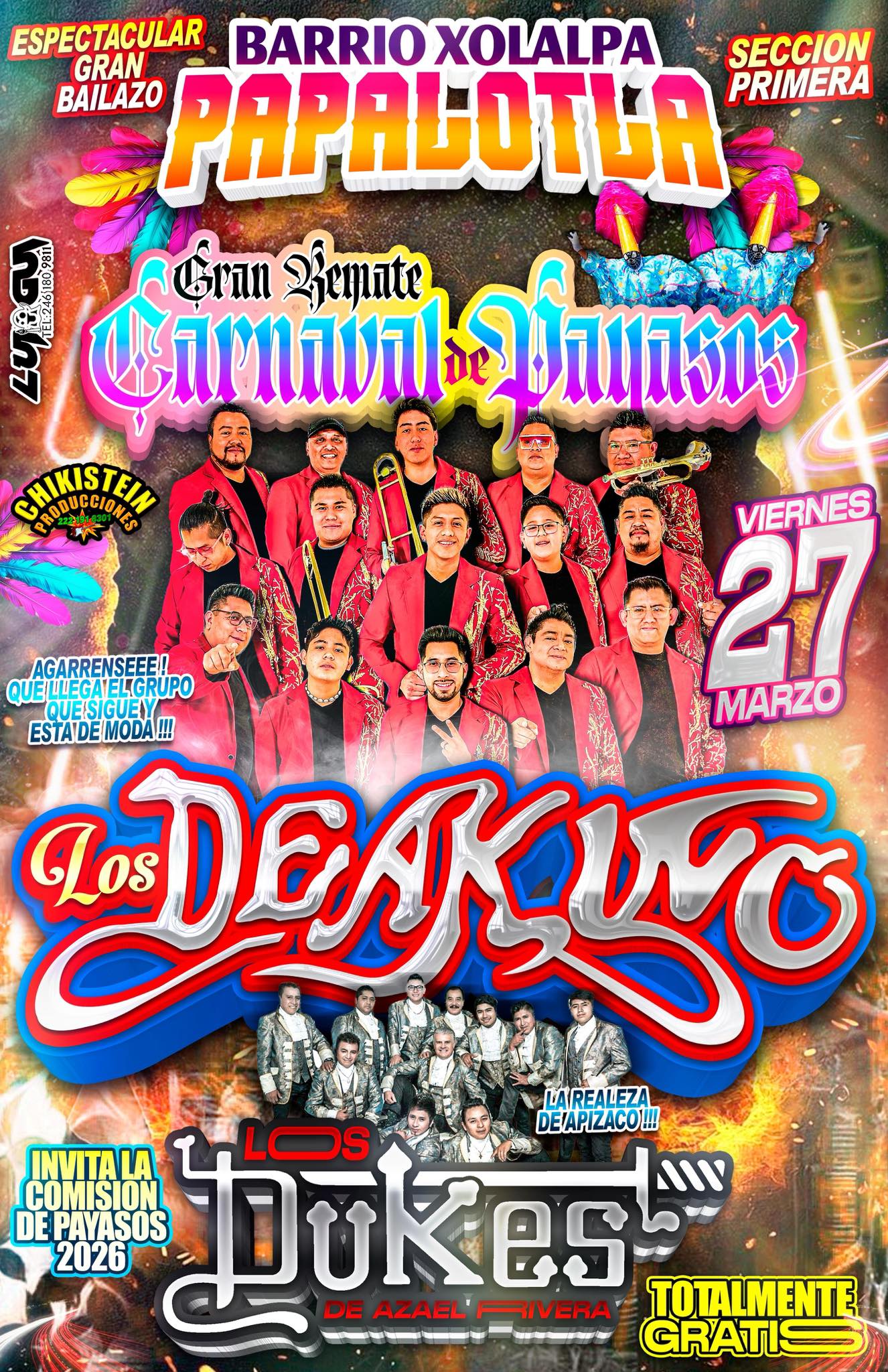 Gran Remate de Carnaval en el Barrio de Xolalpa, Papalotla