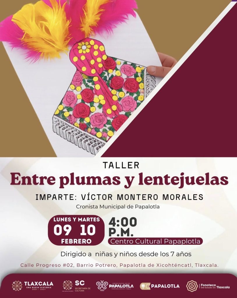 "Entre plumas y lentajuelas" Taller en torno al Carnaval de Papalotla 2 "Entre plumas y lentajuelas" Taller en torno al Carnaval de Papalotla