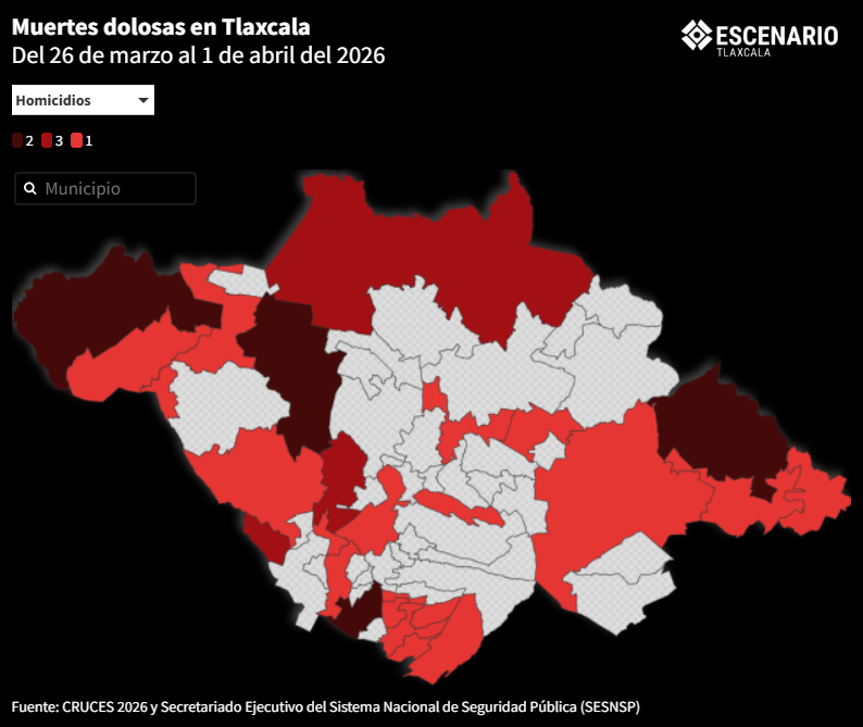 Mapa general CRUCES 2026 Muertes dolosas 1