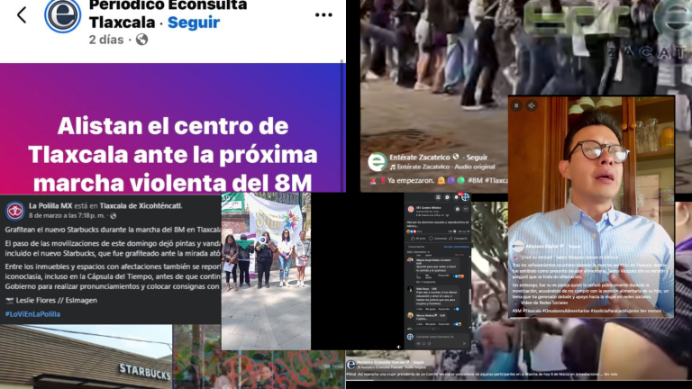83% de comentarios en medios de comunicación en Tlaxcala criminalizan acciones durante el 8M