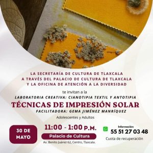 Laboratoria Creativa: Cianotipia Textil y Antotipia “Técnicas de Impresión Solar”