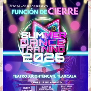 Exzo Dance Space presenta su cierre de verano en el Teatro Xicohténcatl