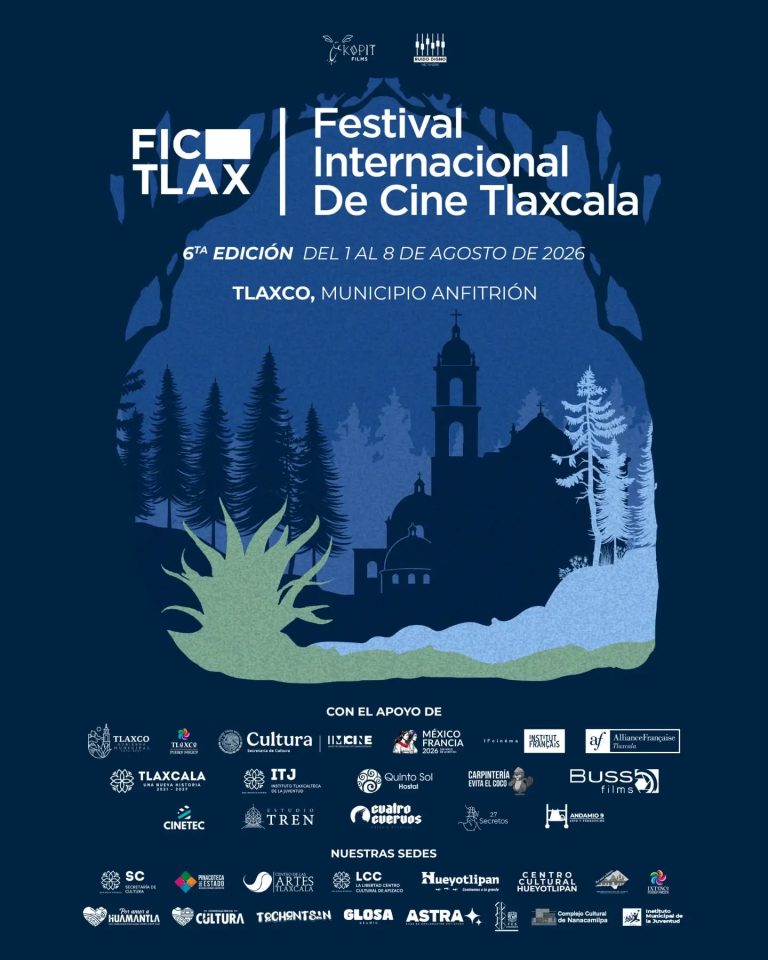 Revelan cartel oficial del Festival Internacional de Cine de Tlaxcala 2026